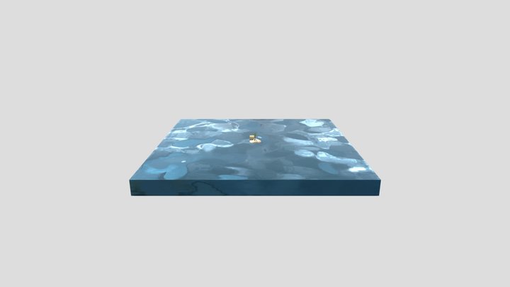way too low poly island 3D Model