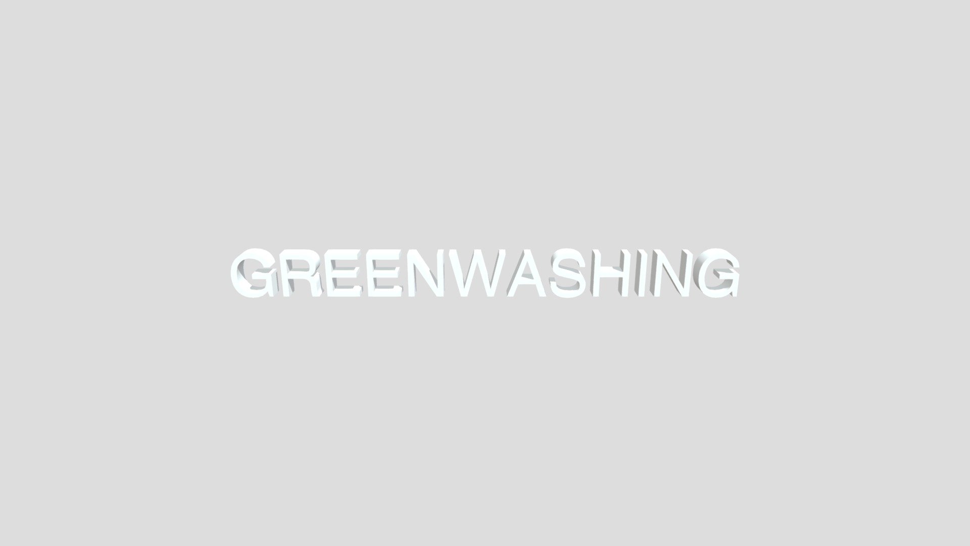 GREENWASHING