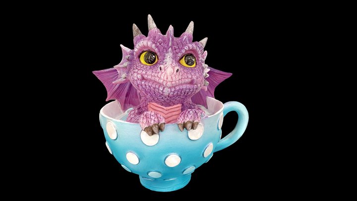 Dragon In a Cup 3D Model
