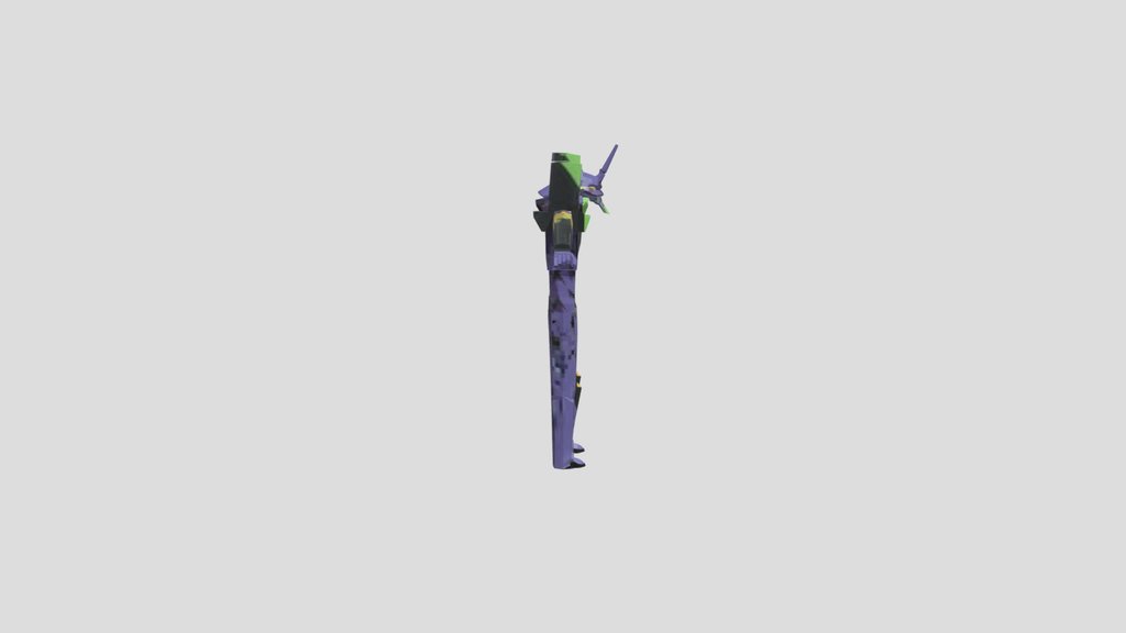 Evangelion Unit 13 low-poly
