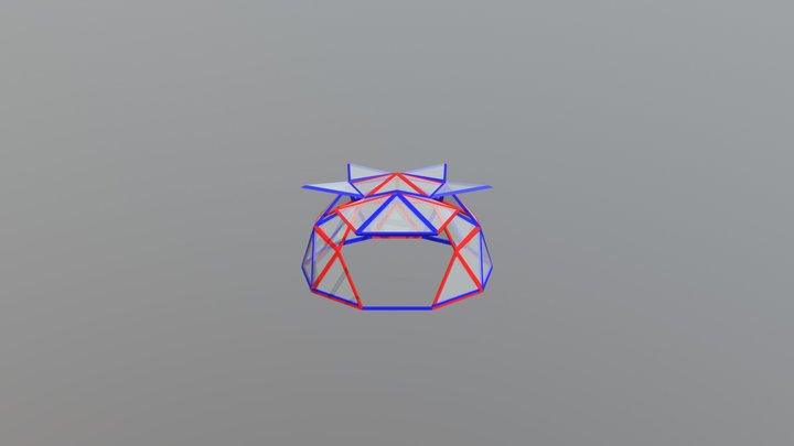 5'8" Geodesic Greenhouse 3D Model