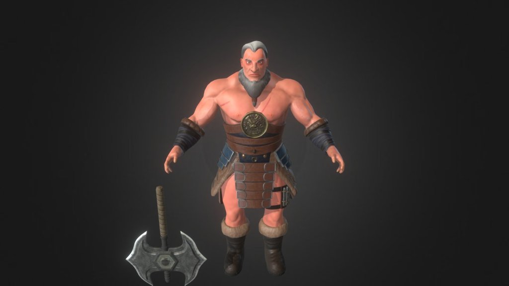 Barbarian - 3D model by gpeiiiiihuk [238d71a] - Sketchfab