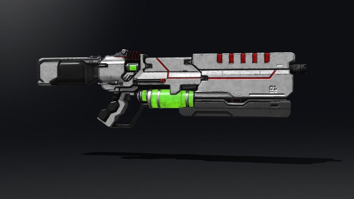 Sci-Fi Gun 3D Model