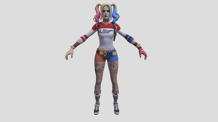 Fortnite: Harley Quinn Suicide Squad 3D Model