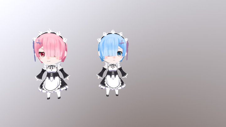 Ram & Rem 3D Model