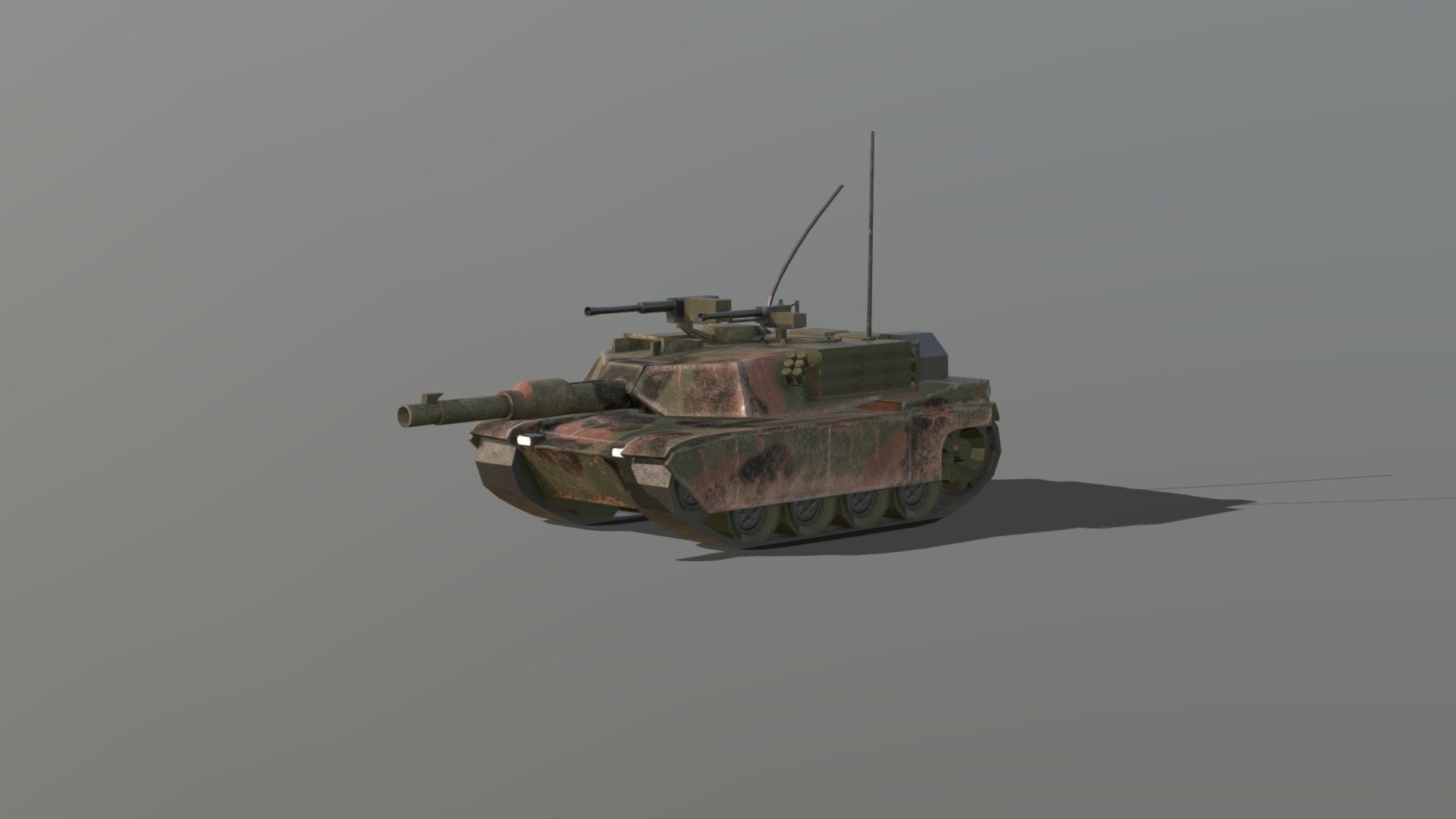 Mini Abrams M1 Forest Camo 3D model by Nehhe [2397582] Sketchfab