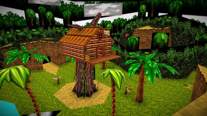 Nintendo 64 - Donkey Kong 64 - Maps And Areas - 3D Model