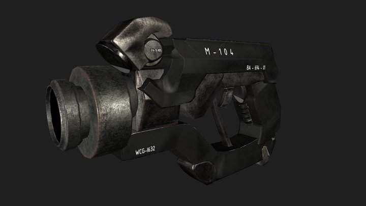 Sci Fi Pistol 3D Model