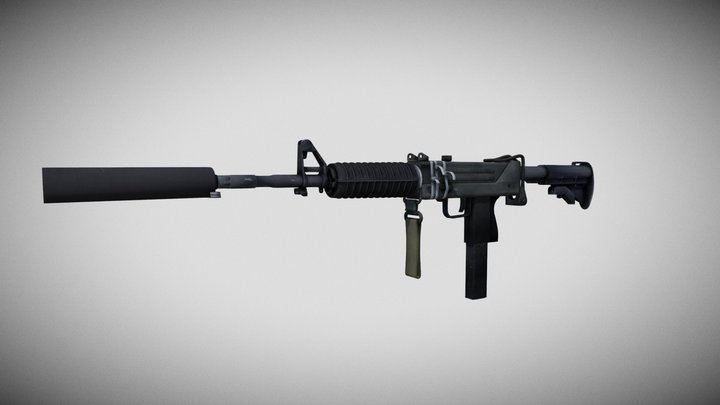 UziM4A1 3D Model