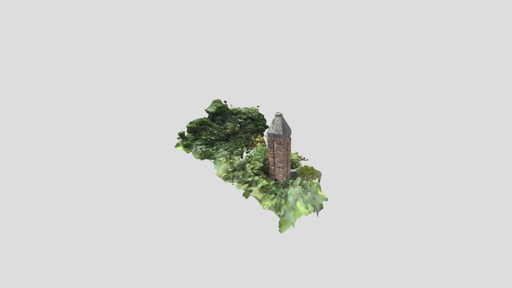 Paal in tuin 3D Model