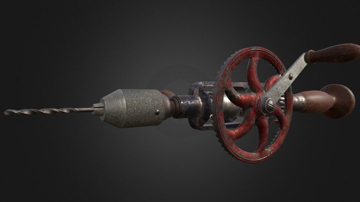 Millers Falls No.980 Hand Drill 3D Model