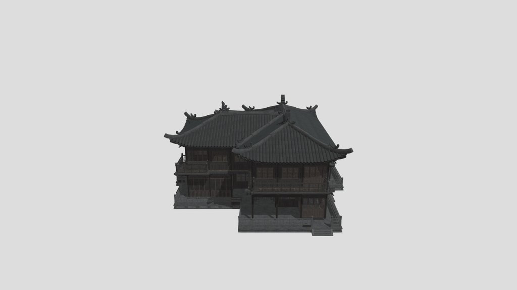 Procedural_asian_architecture_test_7