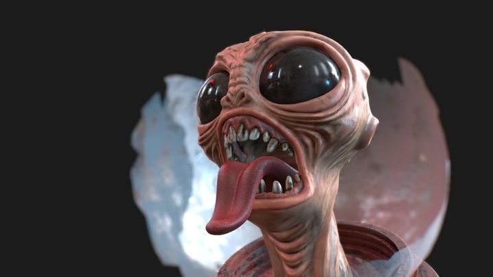 Extraterrestrial Nightmare: The Alien Unleashed 3D Model