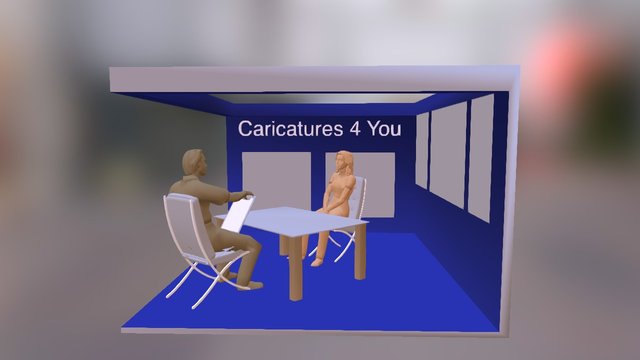 Booth 3D Model