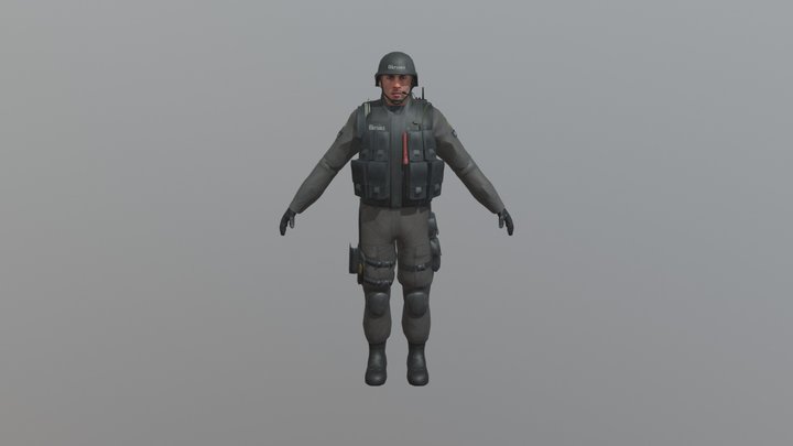 Okraina Police / SWAT 3D Model