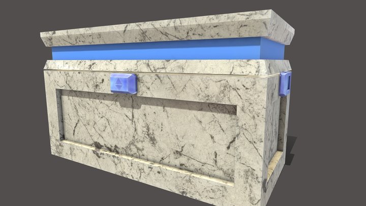 Fantasy Chest Opening Animation 3D Model