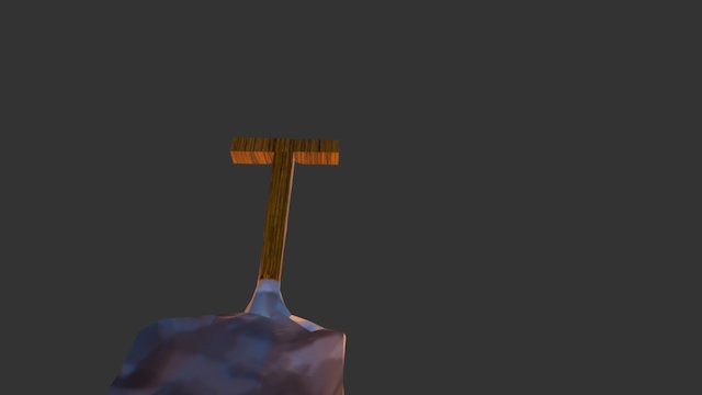 Wild West: "Easy" Model Shovel with Texture Map 3D Model