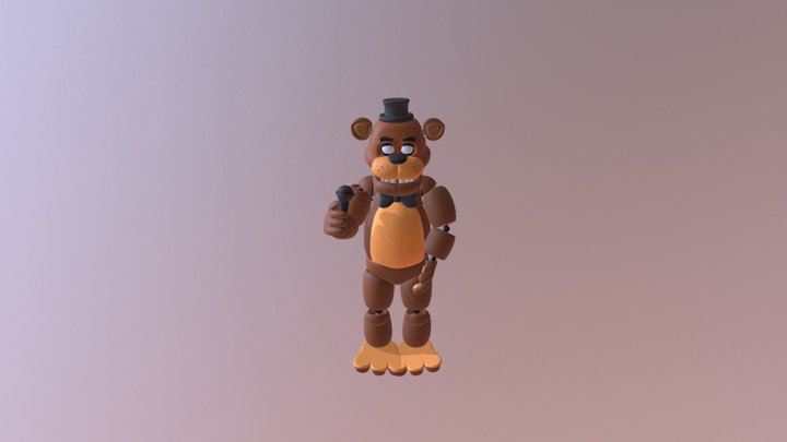 Golden Freddy 3D Model