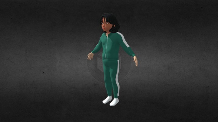 Squid Game Model | 067 number character | FREE 3D Model