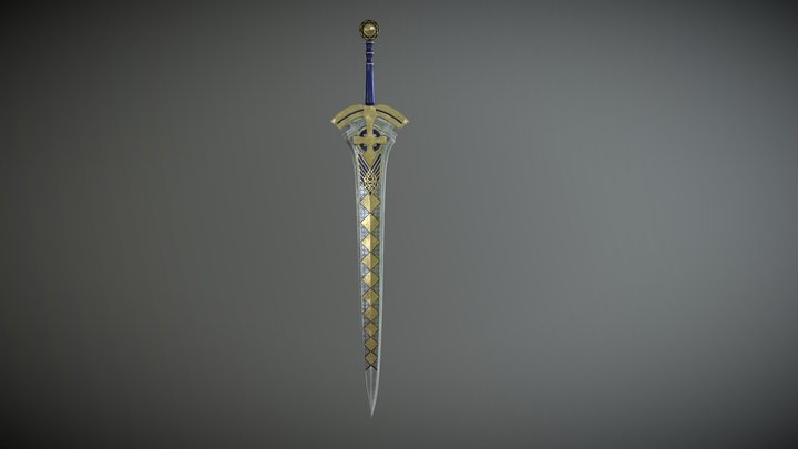 Excalibur Sword 3D Model