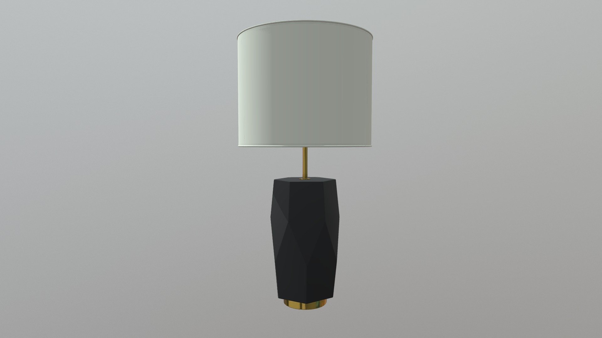 Melrose Table Lamp White & Black - 405014