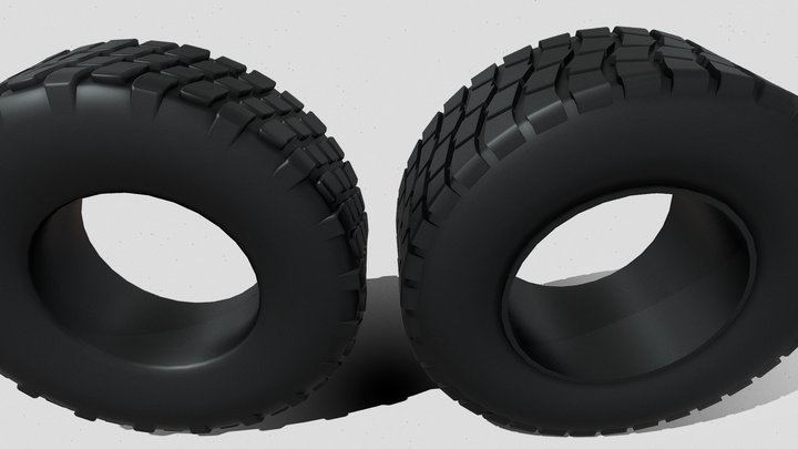 Army/Off-road Tires Models Free 3D Model