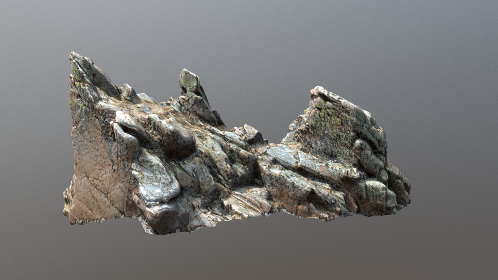 3D model Nature Rock Cliff S - This is a 3D model of the Nature Rock Cliff S. The 3D model is about a piece of wood with a person on it.