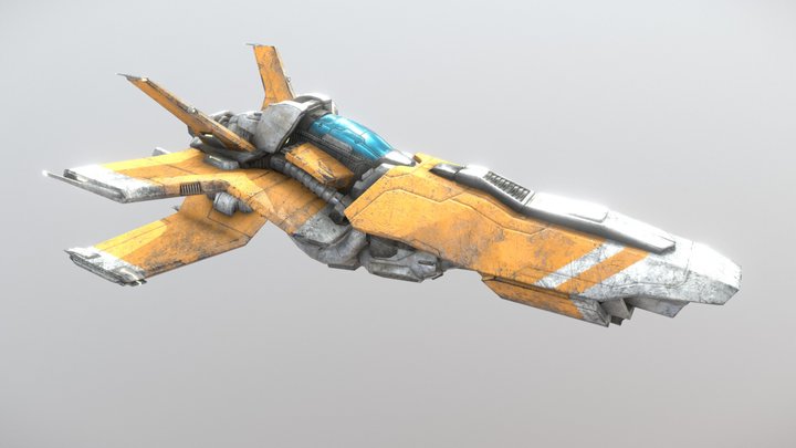 Space Ship 3D Model