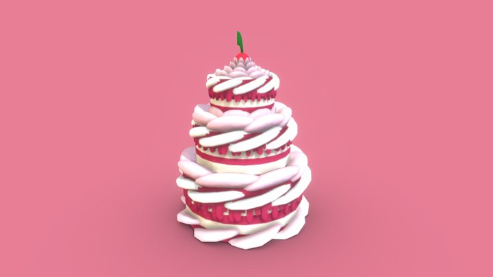 Cherry wedding cake
