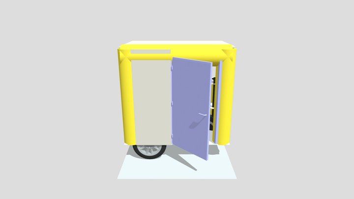 Ev Model For Panipuri Cart 3D Model