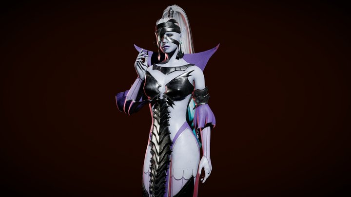 Character Creation Mage  Rae Raid Shadow Legends 3D Model