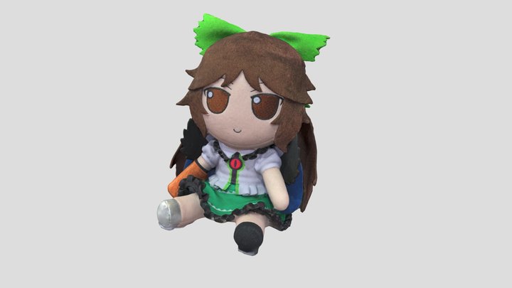 Touhou - Okuu Fumo Reduced Quality 3D Scan 3D Model
