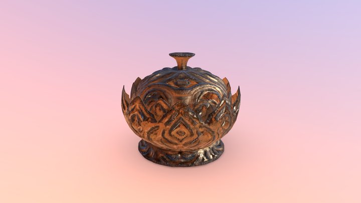 Old incense box 3D Model