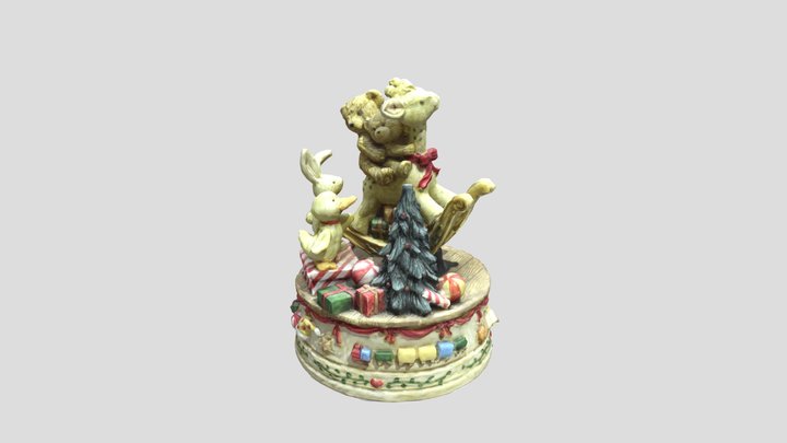 Christmas Music Box 3D Model