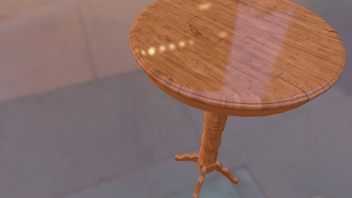 Bar Table 3D Model