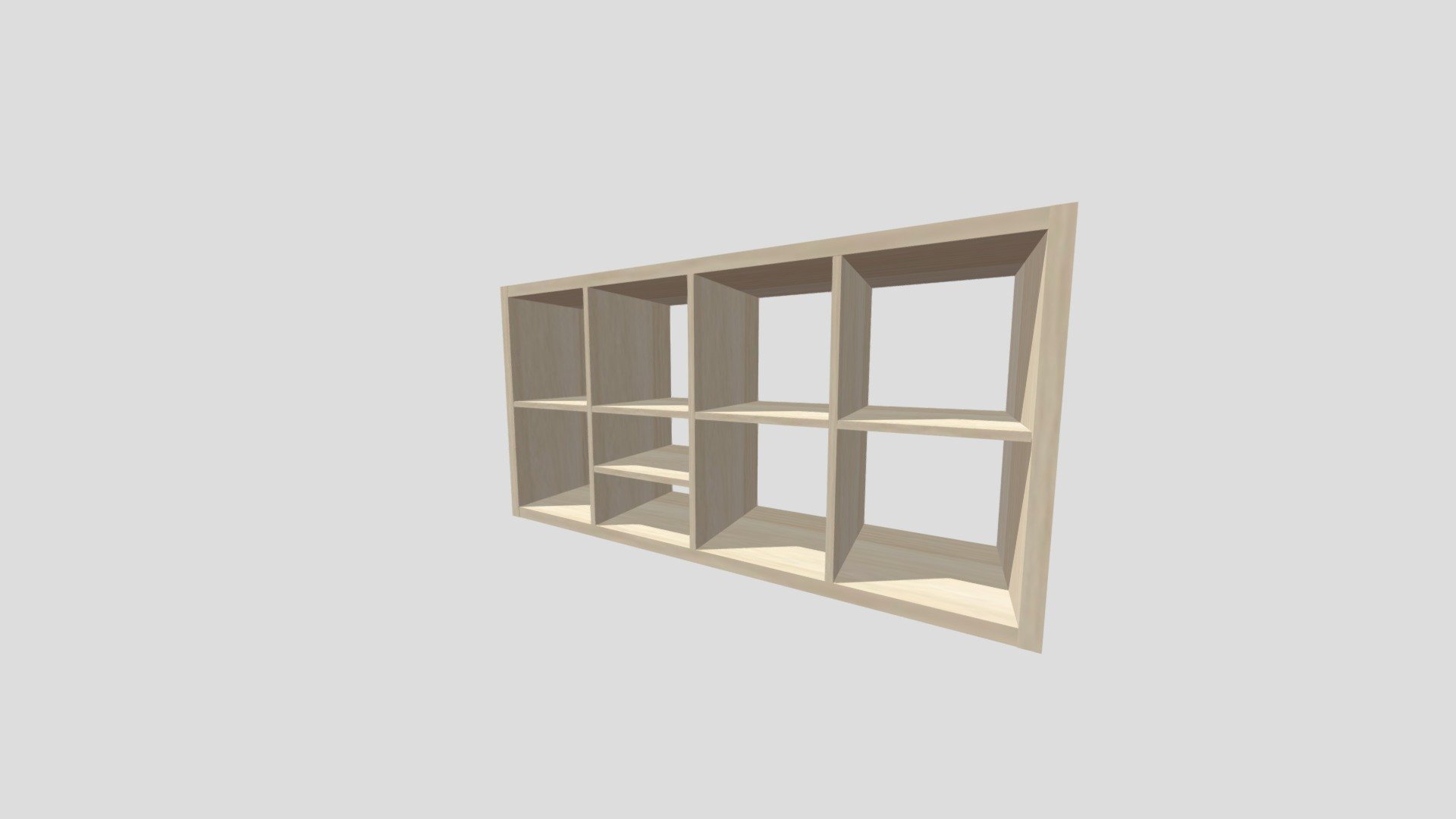 KALLAX / LACK White Stained Oak Effect- Ikea - 3D model by panchoo7 ...