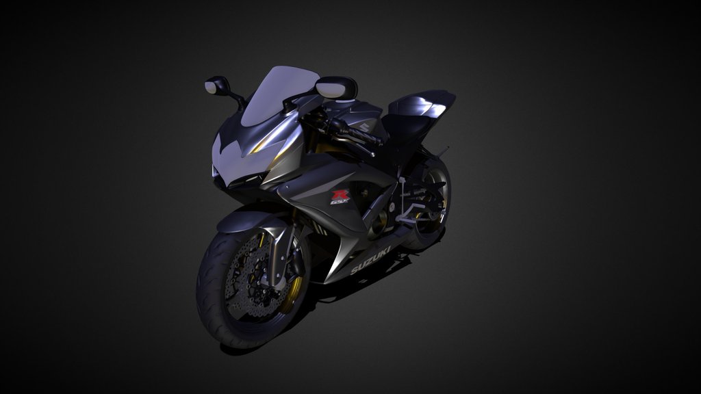 suzuki gsx 750 Bike 3D model