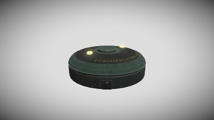Fargmentation Mine Fallout 4 Style 3D Model