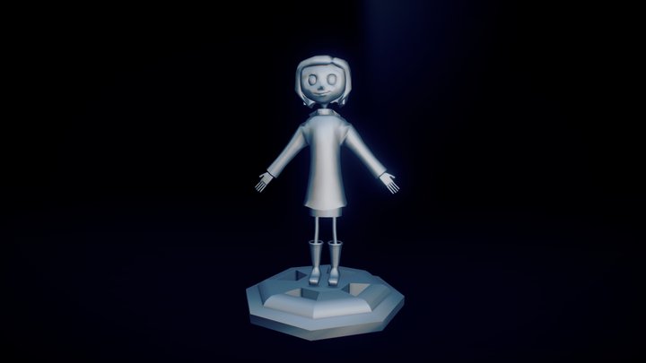 CORALINE CHARACTER 3D Model