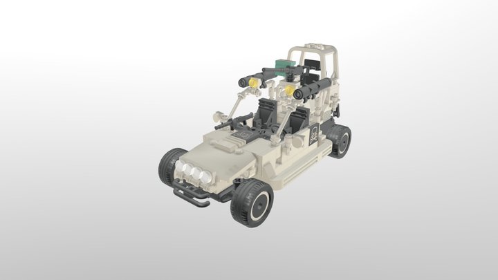 Desert Patrol Vehicle (lego-moc) 3D Model