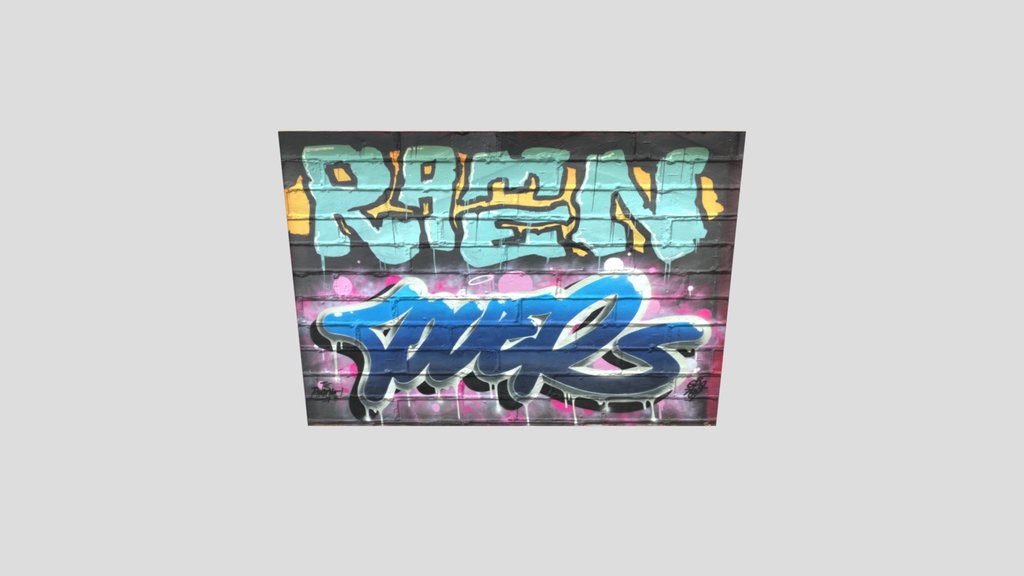 Graffiti Brick Wall