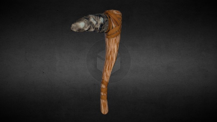 Stone Pickaxe 3D Model