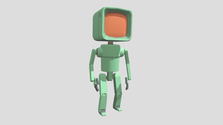Robot (Jake Parker concept Art) 3D Model