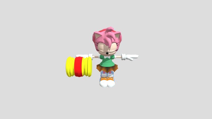 classic amy model v2 3D Model