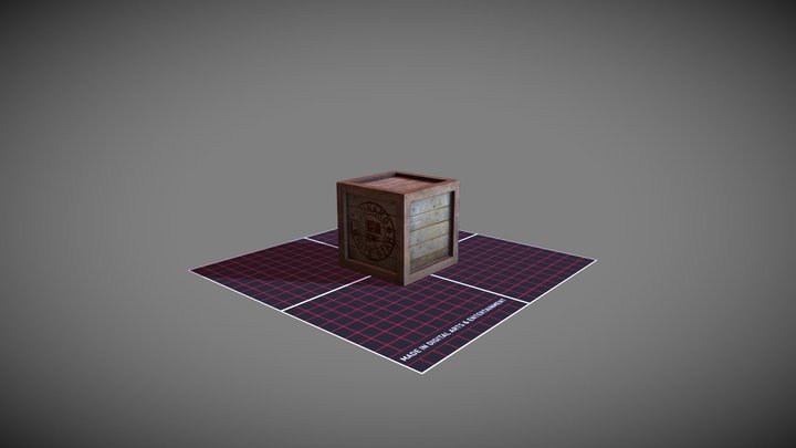 Crate 3D Model