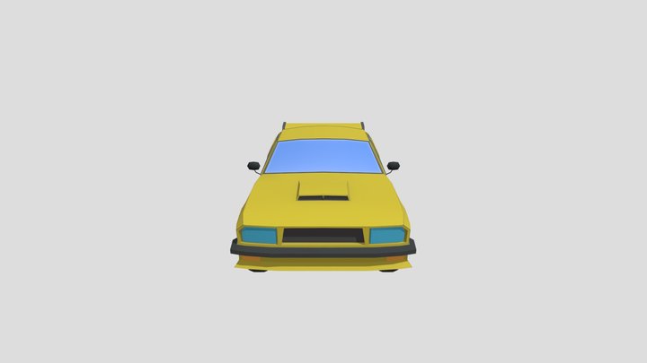 Low Poly Car 3D Model