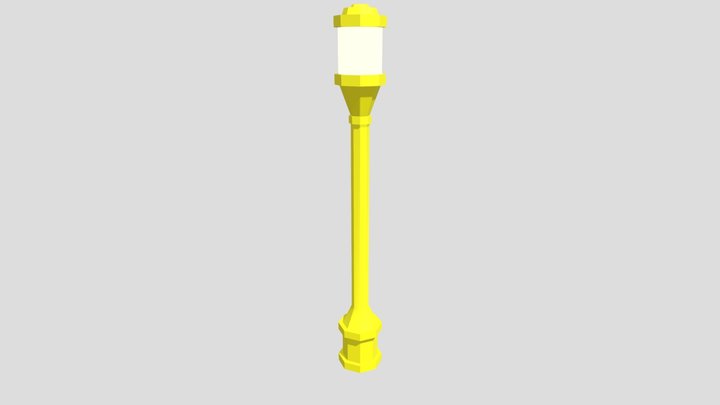 Low-Poly Lamp 3D Model