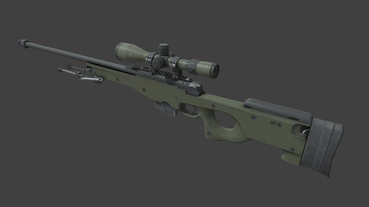 RIFLE | AWP Weapon Model (CS2) 3D Model