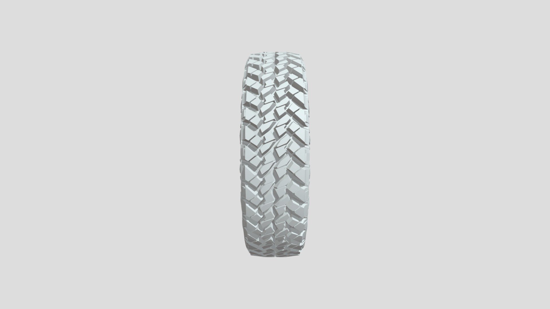 GAME 401 Tire Low-poly Model