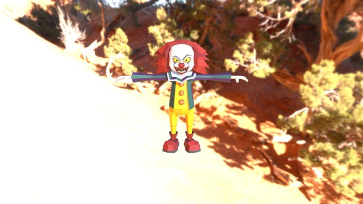 CLOWN NEIGHBOR (ACCURATE RIGGED) – Modello 3D gratuito STL